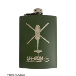 Kovová fľaška - BLACK HAWK UH-60M (235 ml)