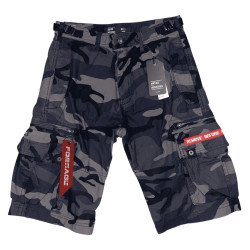 Krátke Nohavice Gandor Maskáčovo-Sivé