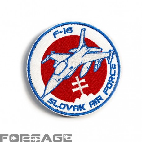 Nášivka Forsage F-16 Bielo-Červená