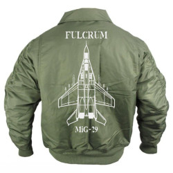 Zimná Letecká Bomber Bunda Forsage CWU MiG-29